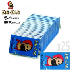 Feuilles à Rouler Zig Zag Bleu - Lot De 25 Carnets -Promos Nid Objet Magasin 25 carnets de feuilles a rouler zig zag bleu 1