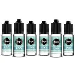 6 Bouteilles Logic LQD 0 Mg/ml - Menthe Glaciale