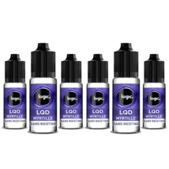 6 Bouteilles Logic LQD 0 Mg/ml - Myrtille