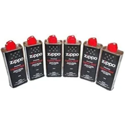 Lot De 6 Flacons D'essence à Briquet ZIPPO De 125 Ml