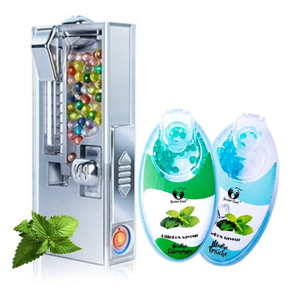 Applicateur Briquet USB + 200 Billes Mentholées 1 Applicateur Briquet USB + 200 Billes Mentholées