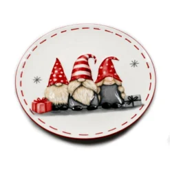 Assiette Céramique - Lutins Nordiques - 20 Cm