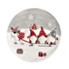 Assiette De Noël Lutins Nordiques - 24 Cm