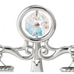 Balance - Signe Du Zodiaque Chromé - Crystocraft -Promos Nid Objet Magasin balance signe du zodiaque chrome crystocraft 2
