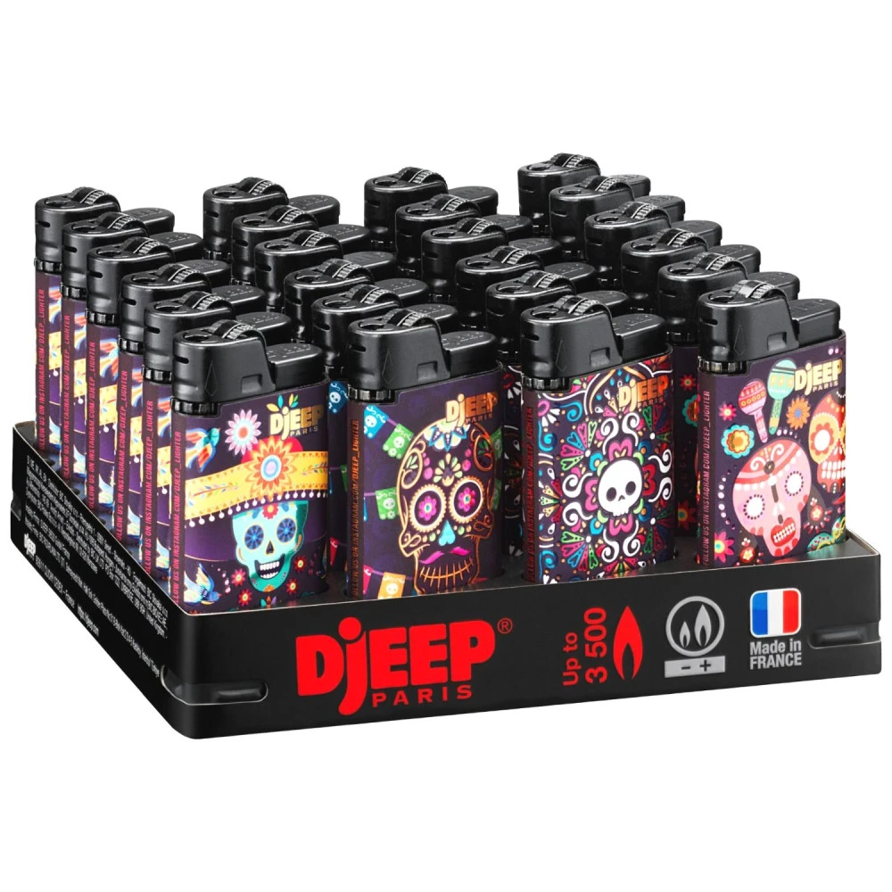 Barquette De 24 Briquets Djeep Assortis - Fiesta 1 Barquette De 24 Briquets Djeep Assortis - Fiesta
