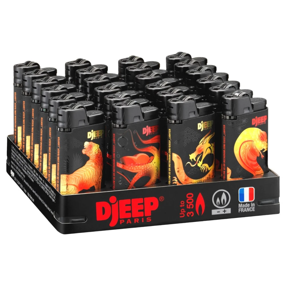 Barquette De 24 Briquets Djeep Assortis - Untamed Tatoo 1 Barquette De 24 Briquets Djeep Assortis - Untamed Tatoo