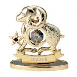 Bélier - Signe Du Zodiaque Doré - Crystocraft