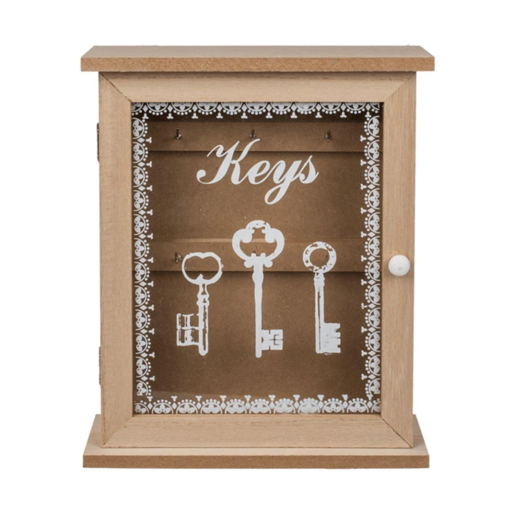 Boite à Clés En Bois - 22 X 27 Cm 1 Boite à Clés En Bois - 22 X 27 Cm