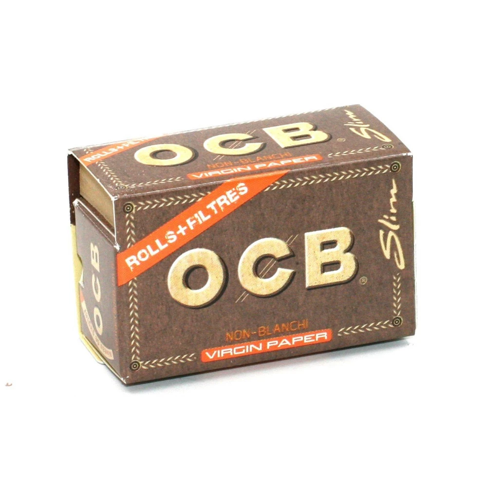 Boite De 16 Rouleaux De Feuilles Virgin Paper + Filtres (Rolls) Slim - OCB Non Blanchi 2 Boite De 16 Rouleaux De Feuilles Virgin Paper + Filtres (Rolls) Slim - OCB Non Blanchi – Image 2