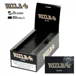 Boite De 25 Carnets De Feuilles à Rouler - Rizla Black