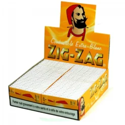 Boite De 50 Carnets De Papier à Rouler Zig Zag Jaune -Promos Nid Objet Magasin boite de 50 carnets de feuilles a rouler zig zag jaune 3