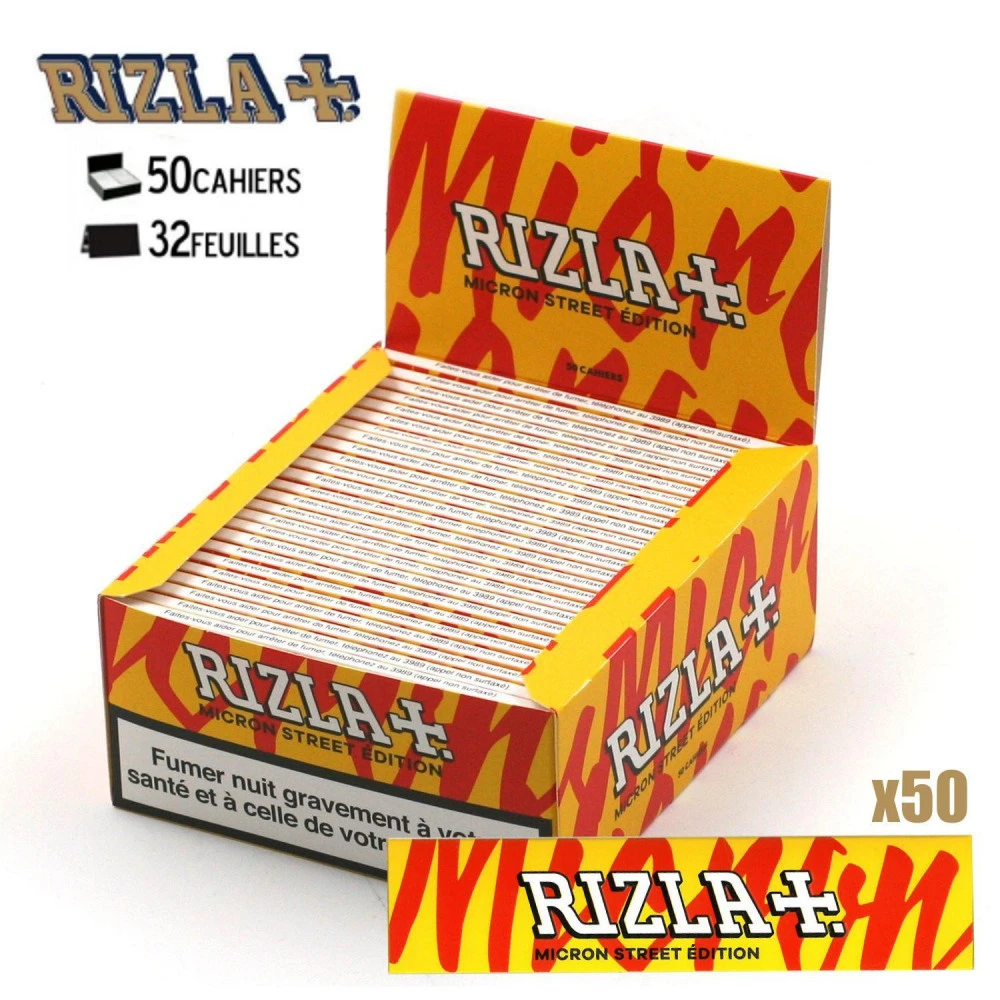 Boite De 50 Carnets De Feuilles Slim à Rouler - Rizla Micron 'Street Edition' 1 Boite De 50 Carnets De Feuilles Slim à Rouler - Rizla Micron 'Street Edition'