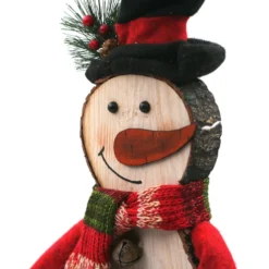 Bonhomme De Neige Déco De Noël En Bois 40 Cm 5 Bonhomme De Neige Déco De Noël En Bois 40 Cm -Promos Nid Objet Magasin bonhomme de neige deco de noel en bois 40 cm 2