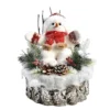 Bonhomme De Neige Décor Forêt Déco De Noël à Poser 33 Cm