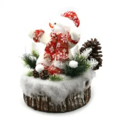 Bonhomme De Neige Décor Forêt Déco De Noël à Poser 33 Cm -Promos Nid Objet Magasin bonhomme de neige decor foret deco de noel a poser 33 cm 3
