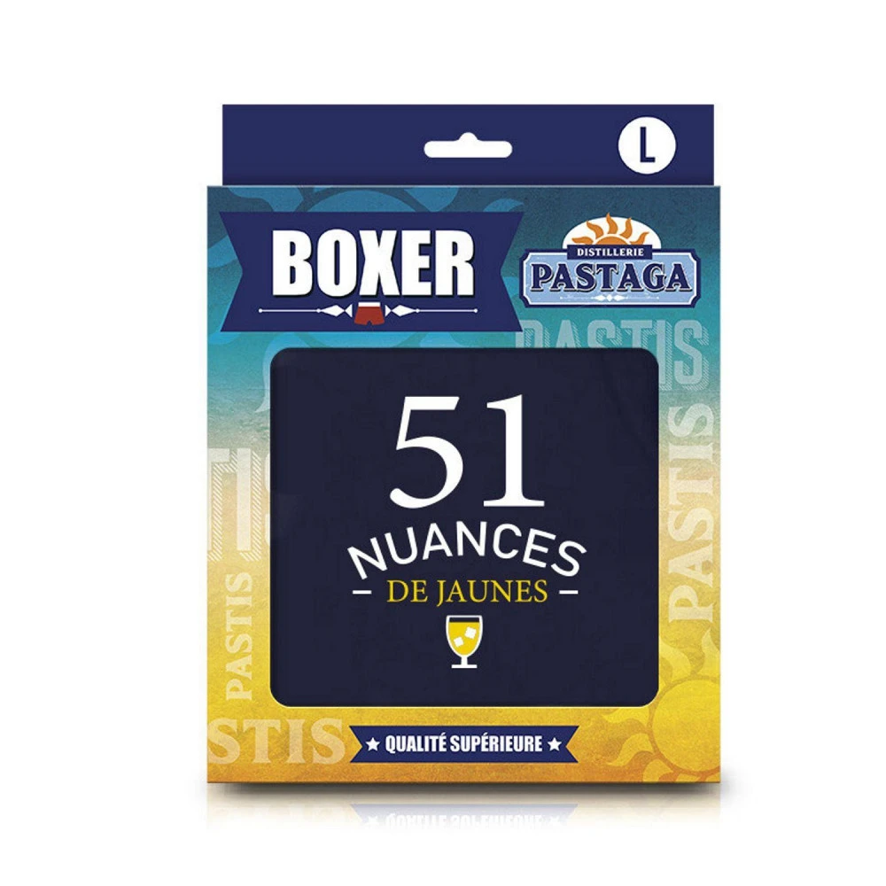 Boxer - 51 Nuances De Jaunes - Taille L 3 Boxer - 51 Nuances De Jaunes - Taille L – Image 3