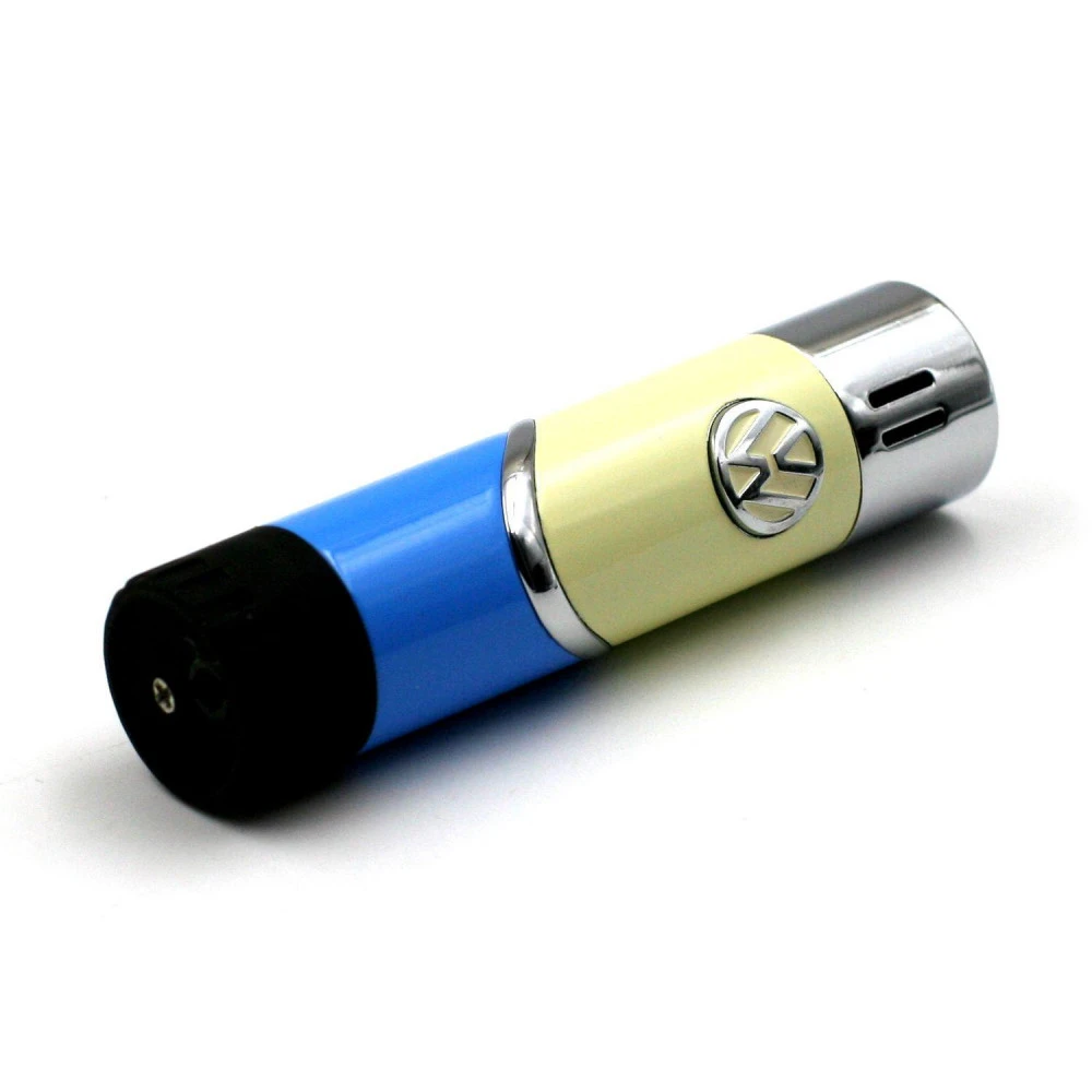 Briquet Cylindre Bicolore Volkswagen Bleu Et Beige 2 Briquet Cylindre Bicolore Volkswagen Bleu Et Beige – Image 2