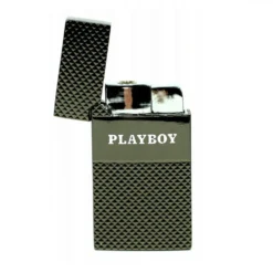 Champ Briquet Windproof - Logo Playboy Anthracite