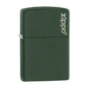 Briquet Zippo Logo - Vert Mat