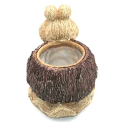 Cache Pot Effet Bois - Escargot -Promos Nid Objet Magasin cache pot effet bois escargot 3