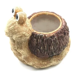 Cache Pot Effet Bois - Escargot -Promos Nid Objet Magasin cache pot effet bois escargot 4