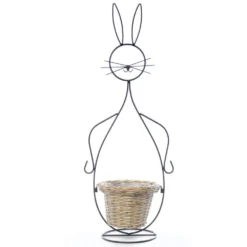 Cache Pot Lapin - Métal - 83 Cm