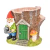 Cache Pot Maison De Nain De Jardin Dans Une Souche