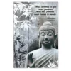 Cadre Bouddha Bois Avec Citation - Nous Sommes Ce Que Nous Pensons....