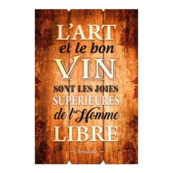 Cadre Citation Aristote Sur L'art Et Le Vin