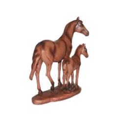Cheval Avec Poulain Imitation Bois 8 Cheval Avec Poulain Imitation Bois -Promos Nid Objet Magasin cheval avec poulain imitation bois 3