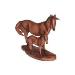 Cheval Avec Poulain Imitation Bois 9 Cheval Avec Poulain Imitation Bois -Promos Nid Objet Magasin cheval avec poulain imitation bois 4