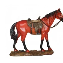 Cheval Avec Selle - 19 Cm -Promos Nid Objet Magasin cheval avec selle 19 cm 2