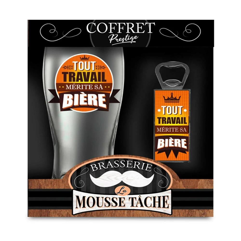 Coffret Bière Et Décapsuleur - Tout Travail Mérite Sa Bière 3 Coffret Bière Et Décapsuleur - Tout Travail Mérite Sa Bière – Image 3