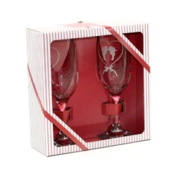 Coffret De 2 Flûtes Gravées - Anges