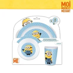Coffret Déjeuner Moi Moche Et Méchant Mélaminé -Promos Nid Objet Magasin coffret dejeuner moi moche et mechant melamine 2