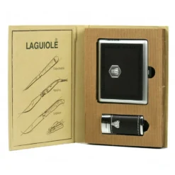 Champ Coffret Laguiole - Briquet Et Etui à Cigarettes Brun -Promos Nid Objet Magasin coffret laguiole briquet et etui a cigarettes brun 1