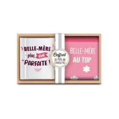 Coffret Mug Et Chaussettes - Belle Mère -Promos Nid Objet Magasin coffret mug et chaussettes belle mere 2