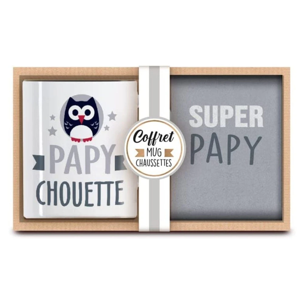 Coffret Mug Et Chaussettes Super Papy 1 Coffret Mug Et Chaussettes Super Papy