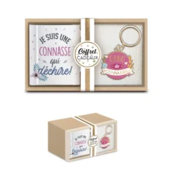Coffret Mug Et Porte Clés - Connasse -Promos Nid Objet Magasin coffret mug et porte cles connasse 2