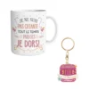 Coffret Mug Et Porte Clés - Je Ne Suis Pas Chiante