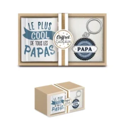 Coffret Mug Et Porte Clés - Papa Cool -Promos Nid Objet Magasin coffret mug et porte cles papa cool 2