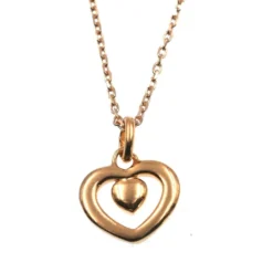 Côur Plaqué Or - Pendentif Côur Avec Chaîne (474274)