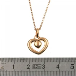 Côur Plaqué Or - Pendentif Côur Avec Chaîne (474274) -Promos Nid Objet Magasin cour plaque or pendentif cour avec chaine 474274 3