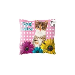 Coussin Déco Chaton - Doux Câlins -Promos Nid Objet Magasin coussin deco doux calins 1