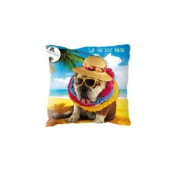 Coussin Déco Chien - La Vie Est Belle