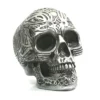 Crâne Gothique En Résine - Couleur Argent