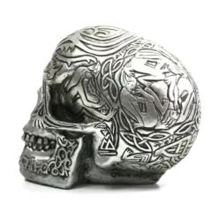 Crâne Gothique En Résine - Couleur Argent -Promos Nid Objet Magasin crane gothique en resine couleur argent 4