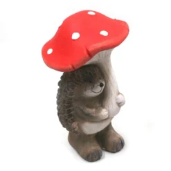 Déco De Jardin 22 Cm En Céramique - Hérisson Avec Champignon Rouge -Promos Nid Objet Magasin deco de jardin 22 cm en ceramique herisson avec champignon rouge 1
