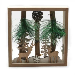 Déco De Noël En Bois Lumineux - Cerf