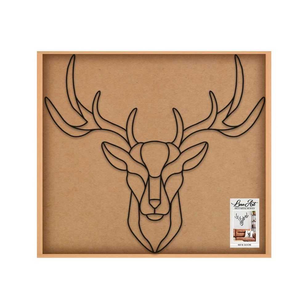 Déco Murale En Métal Cerf - 54 Cm 2 Déco Murale En Métal Cerf - 54 Cm – Image 2